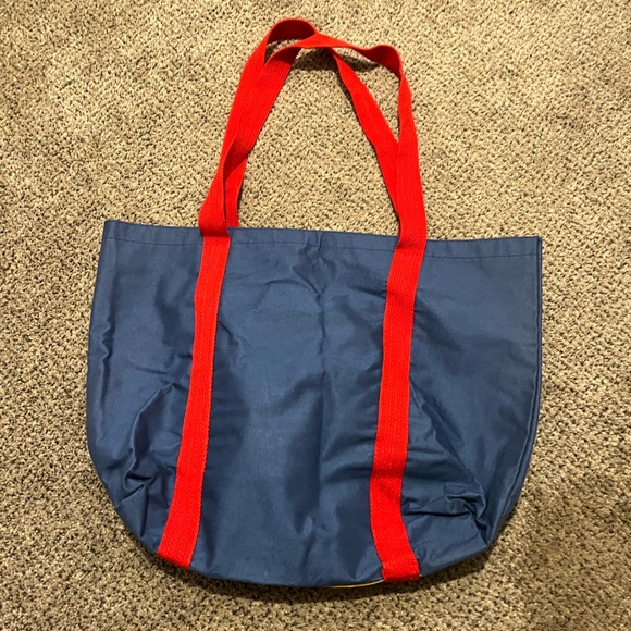 Vintage Neiman Marcus color-block canvas tote bag - Picture 2 of 5